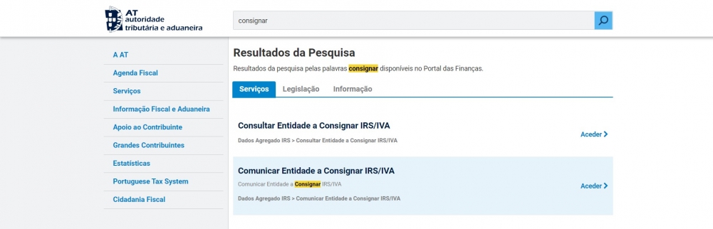 fazer a consignação de IRS antes da entrega da declaração